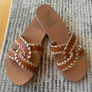 Ancient Greek Sandals Desmos Stitch Slide Sandals